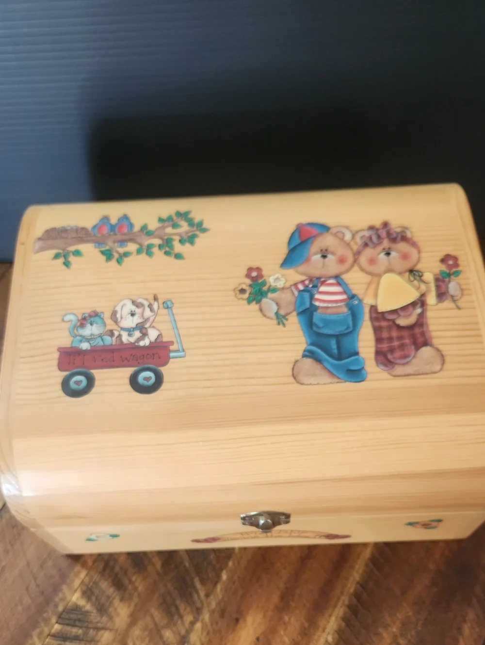 Wooden Friendship Keepsake Box - Natural Finish